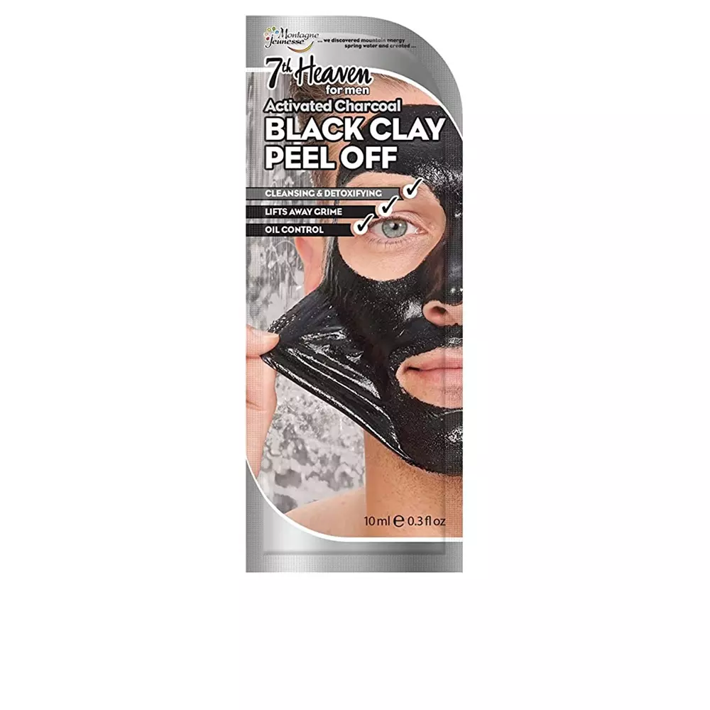 Mặt nạ lột da nam 7th Heaven đất sét đen 6 7th heaven for men black clay peel off mask