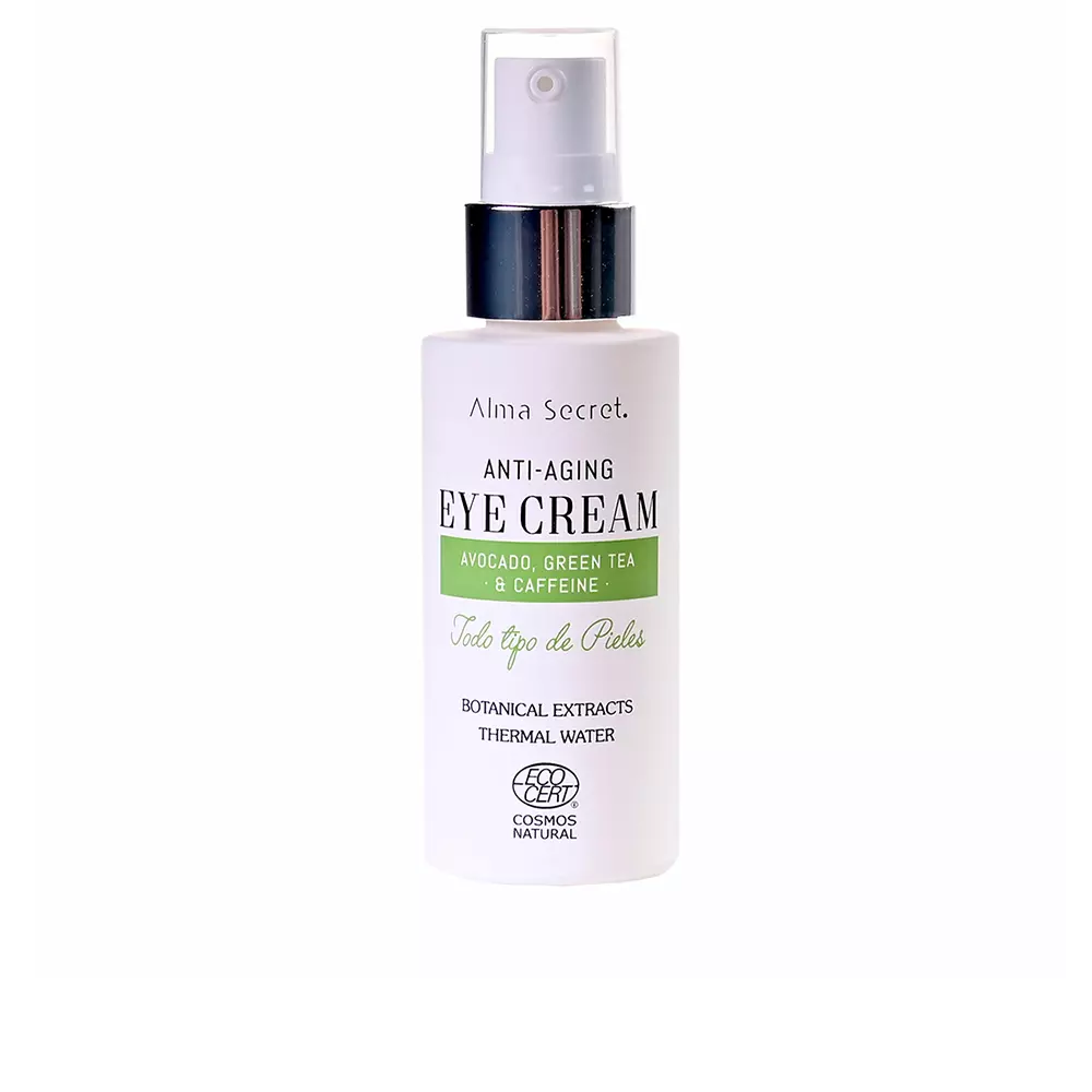 Kem mắt chống lão hóa Alma Secret với bơ, trà xanh và caffeine 12 alma secret eye cream antiedad con aguacate te verde cafeina botanica