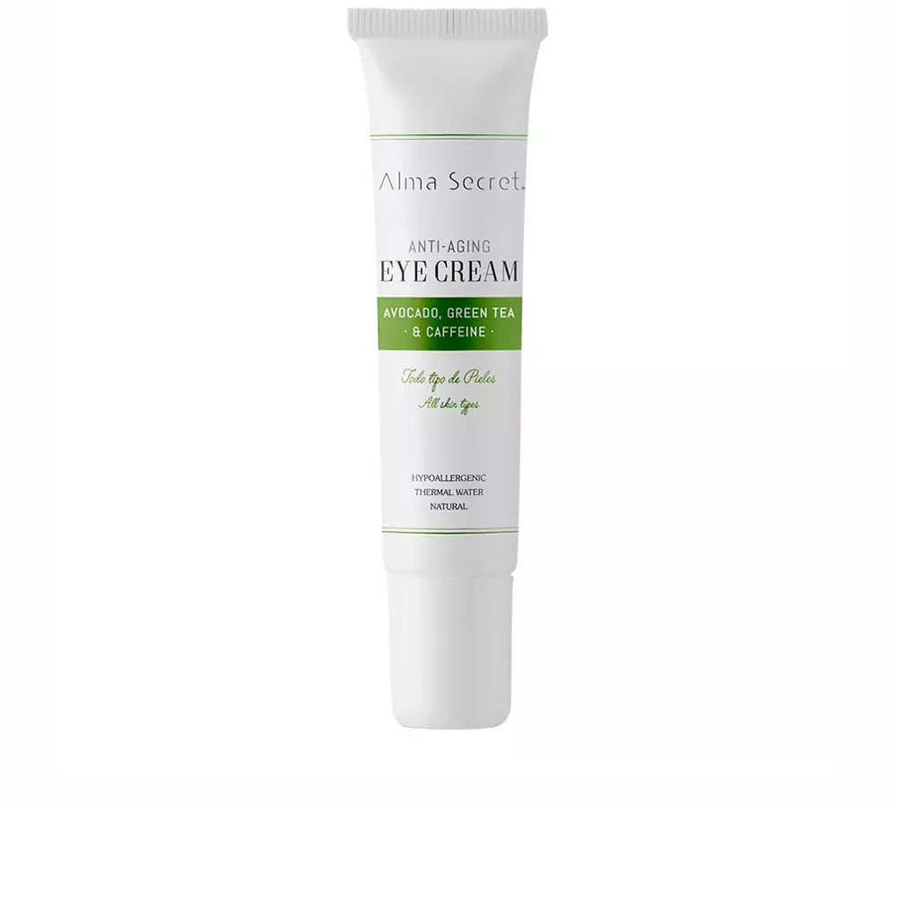 Kem mắt chống lão hóa Alma Secret với tinh chất bơ, trà xanh & caffeine 12 alma secret eye cream antiedad con aguacate te verde cafeina