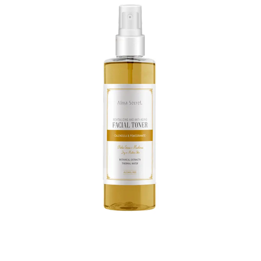 Nước cân bằng da chống lão hóa Alma Secret với chiết xuất calendula 12 alma secret facial toner revitalizante y antiedad con calendula granada