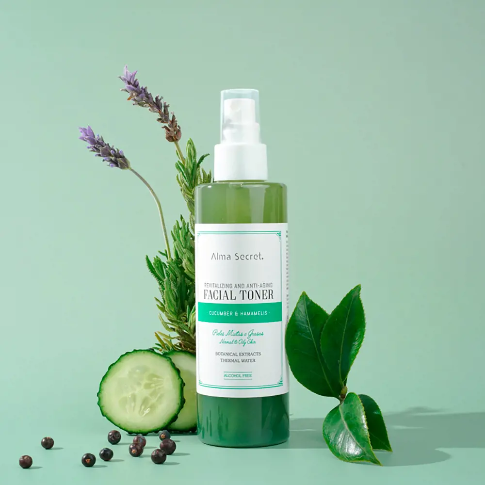 Nước Hoa Hồng Chống Lão Hóa và Revitalizing Alma Secret với Dưa Leo 4 Nước hoa hồng Alma Secret Revitalizing and anti-aging FACIAL TONER with cucumbe...