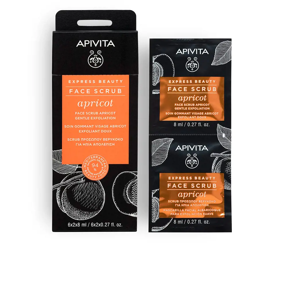 Kem tẩy tế bào chết nhẹ nhàng với quả mơ Apivita EXPRESS BEAUTY 8 apivita express beauty crema exfoliante suave con albaricoque