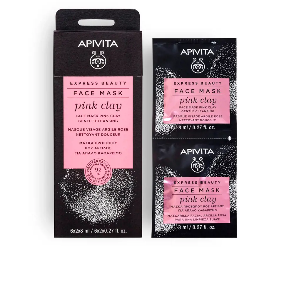 Mascarilla làm sạch nhẹ Apivita với đất sét 8 apivita express beauty mascarilla limpiadora suave con arcilla rosa