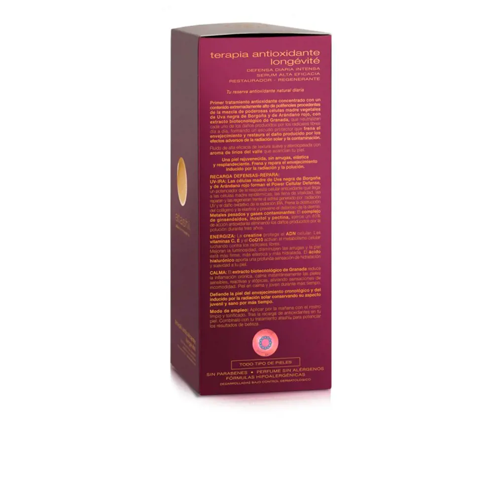 Serum phục hồi bảo vệ da chống oxy hóa Atashi 2 CELLULAR ANTIOXIDANT SKIN DEFENSE sérum restaurador Kem dưỡng ẩm Flash effect chính hãng Atashi