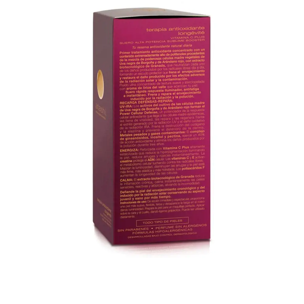 Atashi Serum Vitamin C Bảo Vệ Da Chống Oxy Hóa 2 CELLULAR ANTIOXIDANT SKIN DEFENSE suero vitamina C pl... Flash effect chống lão hóa và điều trị chống nhăn chính hãng Atashi