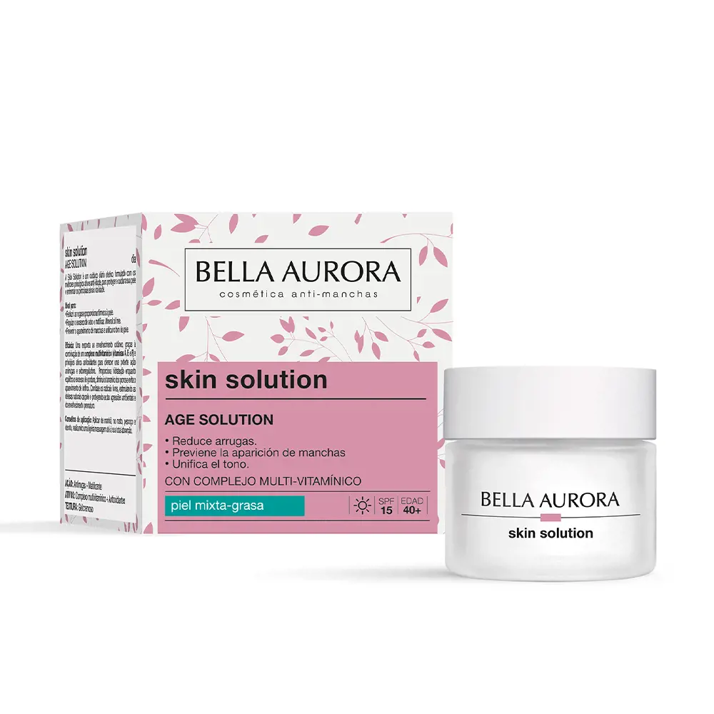 Bella Aurora giải pháp chăm sóc da cho da hỗn hợp và da nhờn 2 SKIN SOLUTION piel mixta-grasa Kem dưỡng ẩm chống lão hóa và điều trị chống nhăn chính hãng Bella Aurora