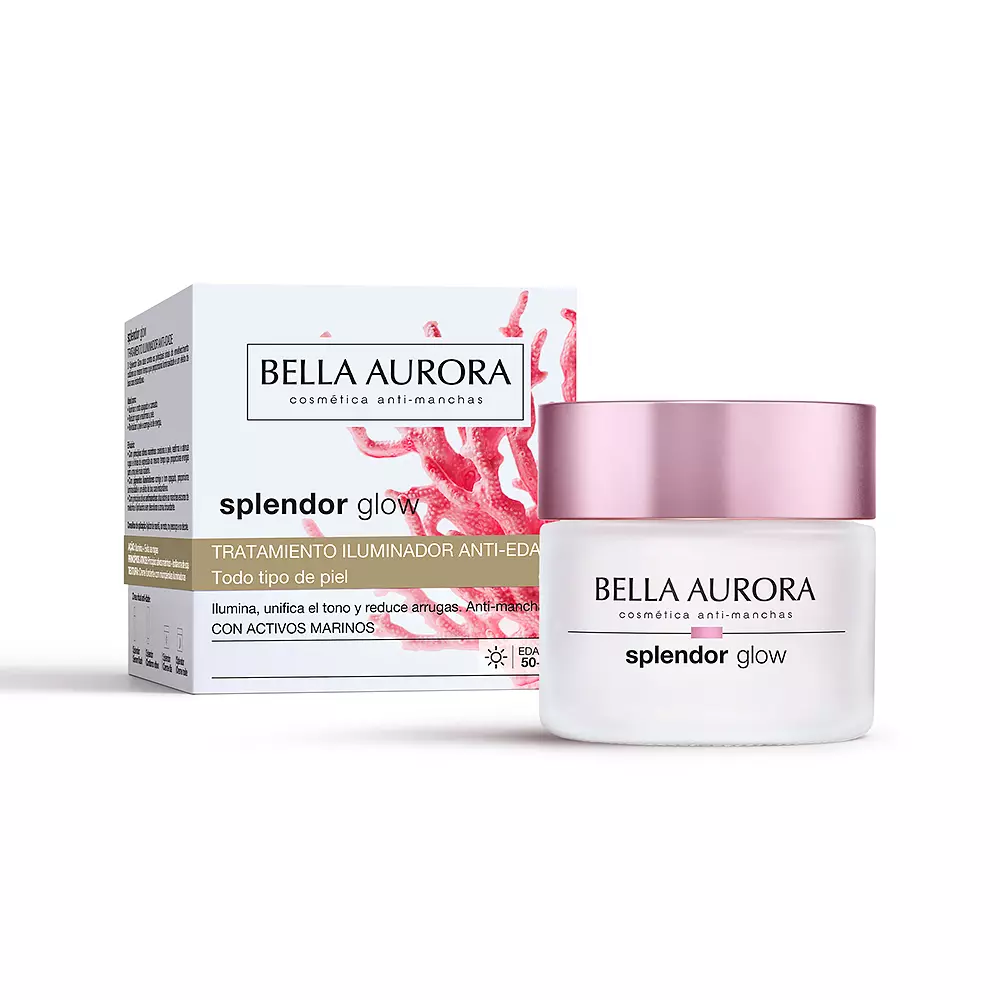 Kem dưỡng ngày Bella Aurora SPLENDOR GLOW chống lão hóa và làm sáng da 2 SPLENDOR GLOW tratamiento iluminador anti-edad día Kem chống lão hóa & điều trị chống nhăn chính hãng Bella Aurora
