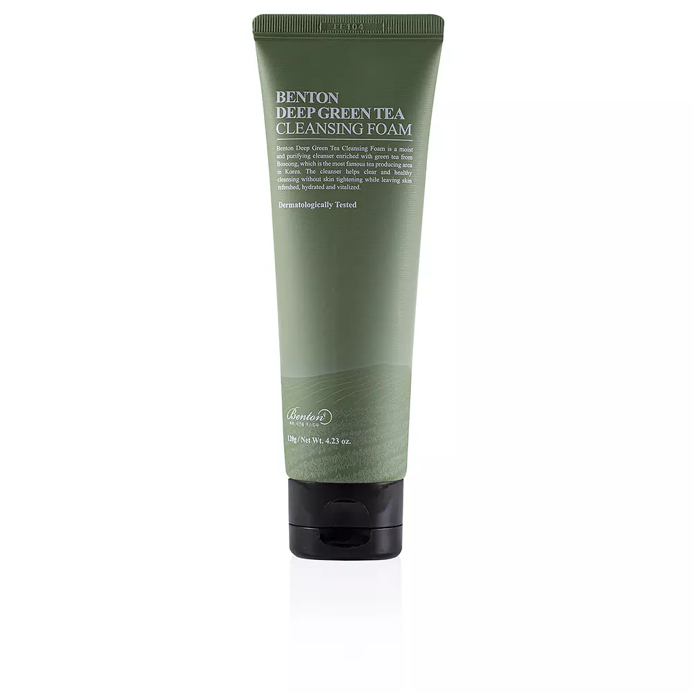 Sữa rửa mặt trà xanh Benton DEEP GREEN TEA 12 benton deep green tea cleansing foam