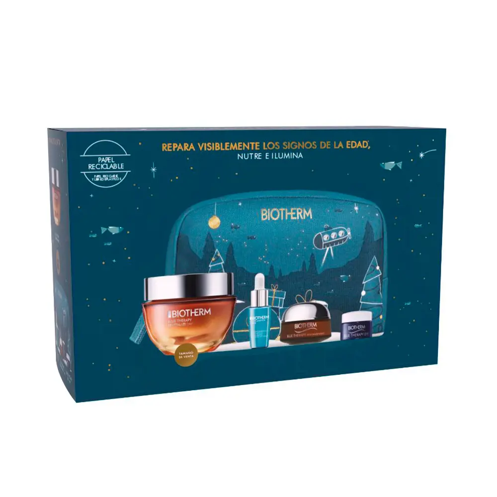 Bộ sản phẩm Biotherm Blue Therapy Tảo Amber 8 biotherm blue theraphy amber algae set