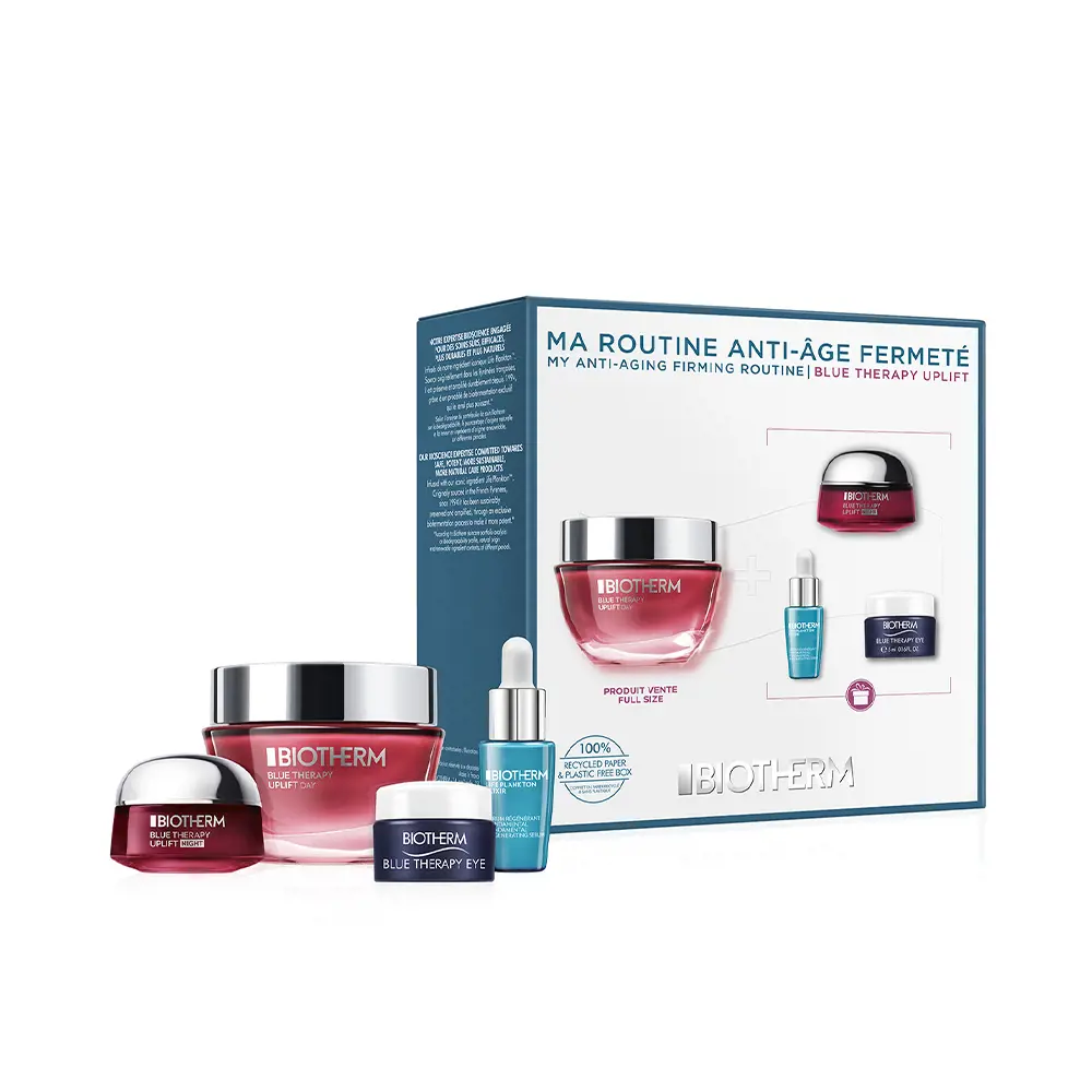Bộ sản phẩm Biotherm BLUE THERAPY NÂNG CƠ ĐỎ TẢO 6 biotherm blue therapy red algae uplift set