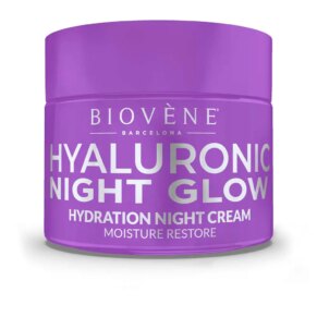 Biovene HYALURONIC NIGHT GLOW hydration night cream moisture ... Kem dưỡng ẩm Flash effect
