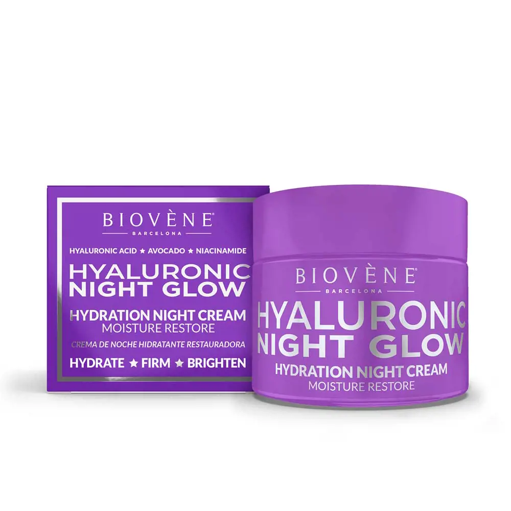 Kem Dưỡng Đêm Cấp Nước Biovene HYALURONIC NIGHT GLOW 12 biovene hyaluronic night glow hydration night cream moisture restore
