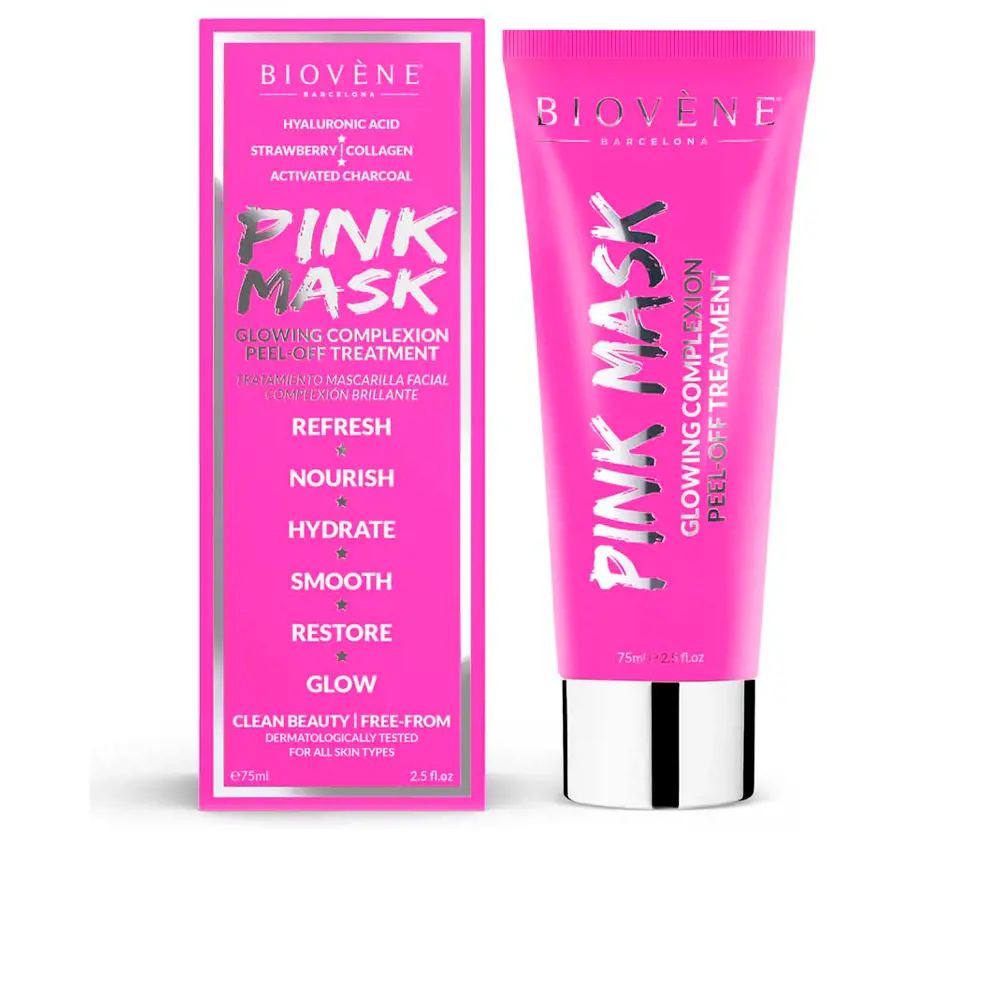 Mặt nạ lột Biovene PINK MASK làm sáng da 12 biovene pink mask glowing complexion peel off treatment