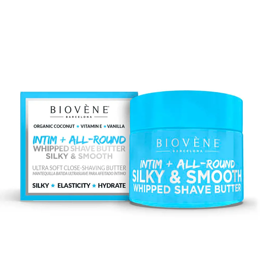 Biovene Bơ Cạo Râu Mịn Màng và Mượt Mà cho Vùng Kín 12 biovene silky smooth whipped shave butter intimate all round