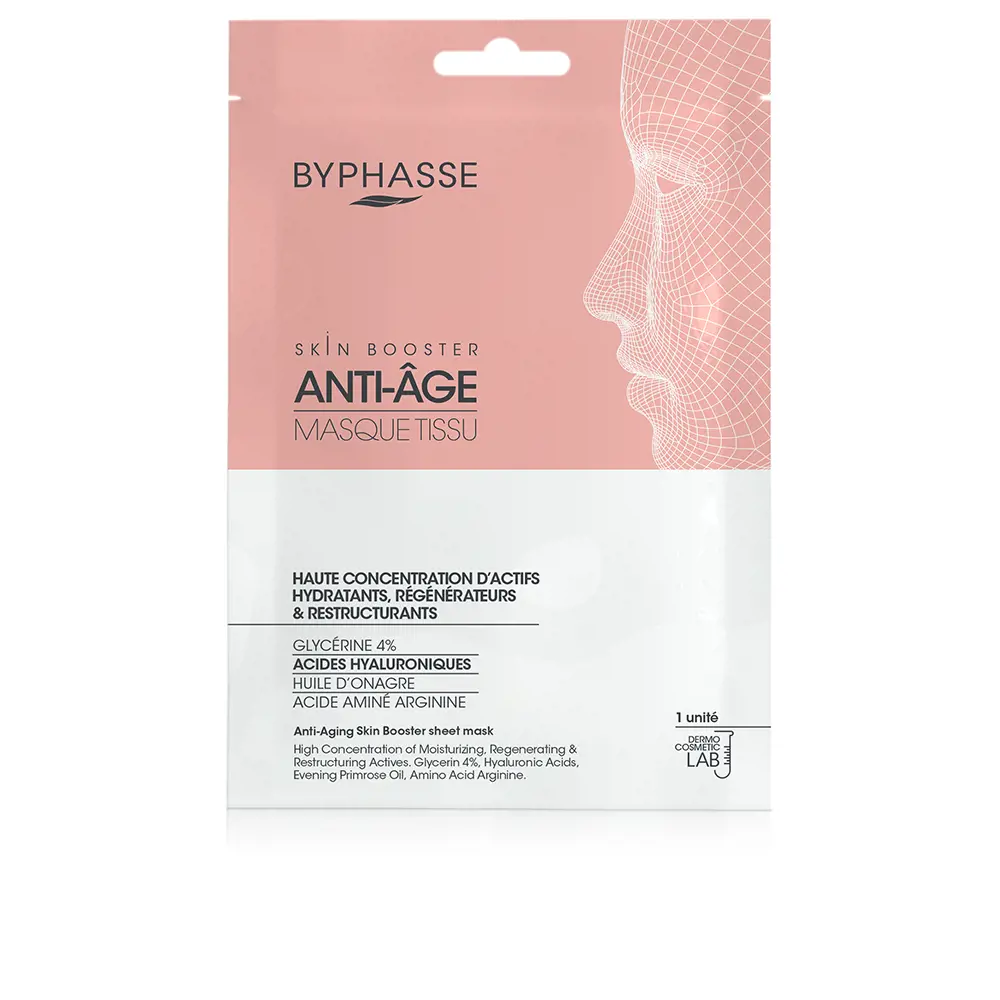 Byphasse Booster Dưỡng Da Chống Lão Hóa Mặt Nạ Từ Vải 6 byphasse anti aging skin booster mascarilla tissu