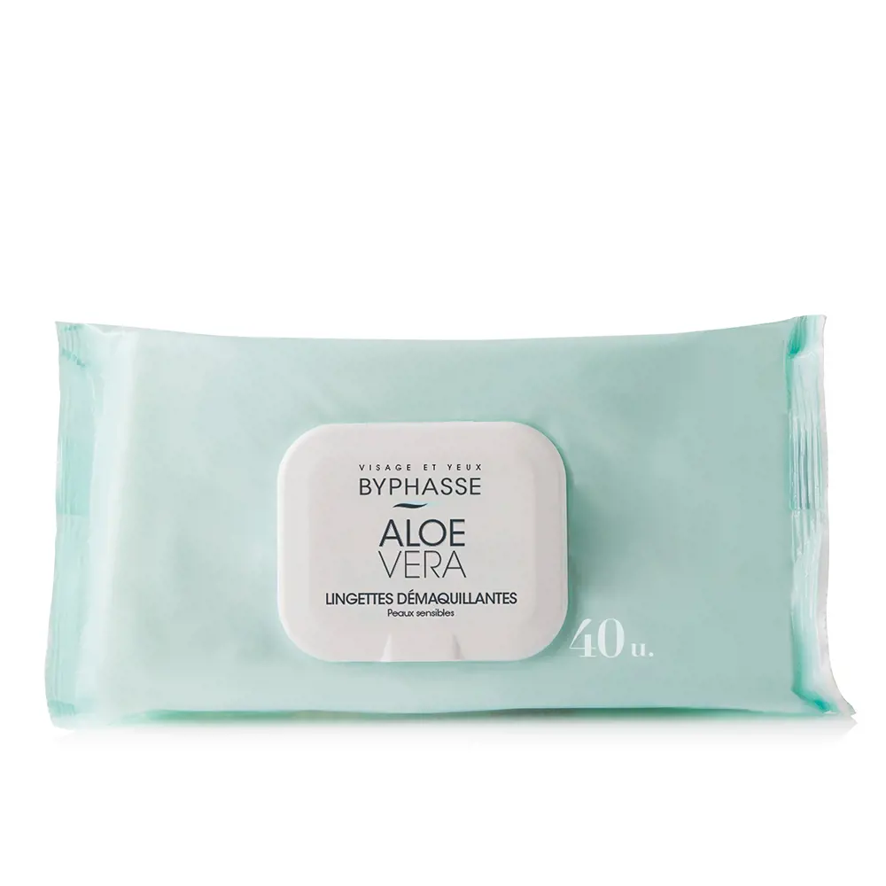 Khăn ướt tẩy trang Byphasse chiết xuất lô hội 6 byphasse toallitas desmaquillantes aloe vera