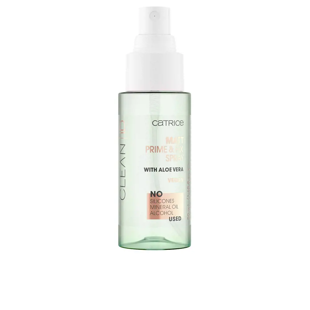 Xịt định hình và kiềm dầu Catrice CLEAN ID matt prime & fix 6 catrice clean id matt prime fix spray