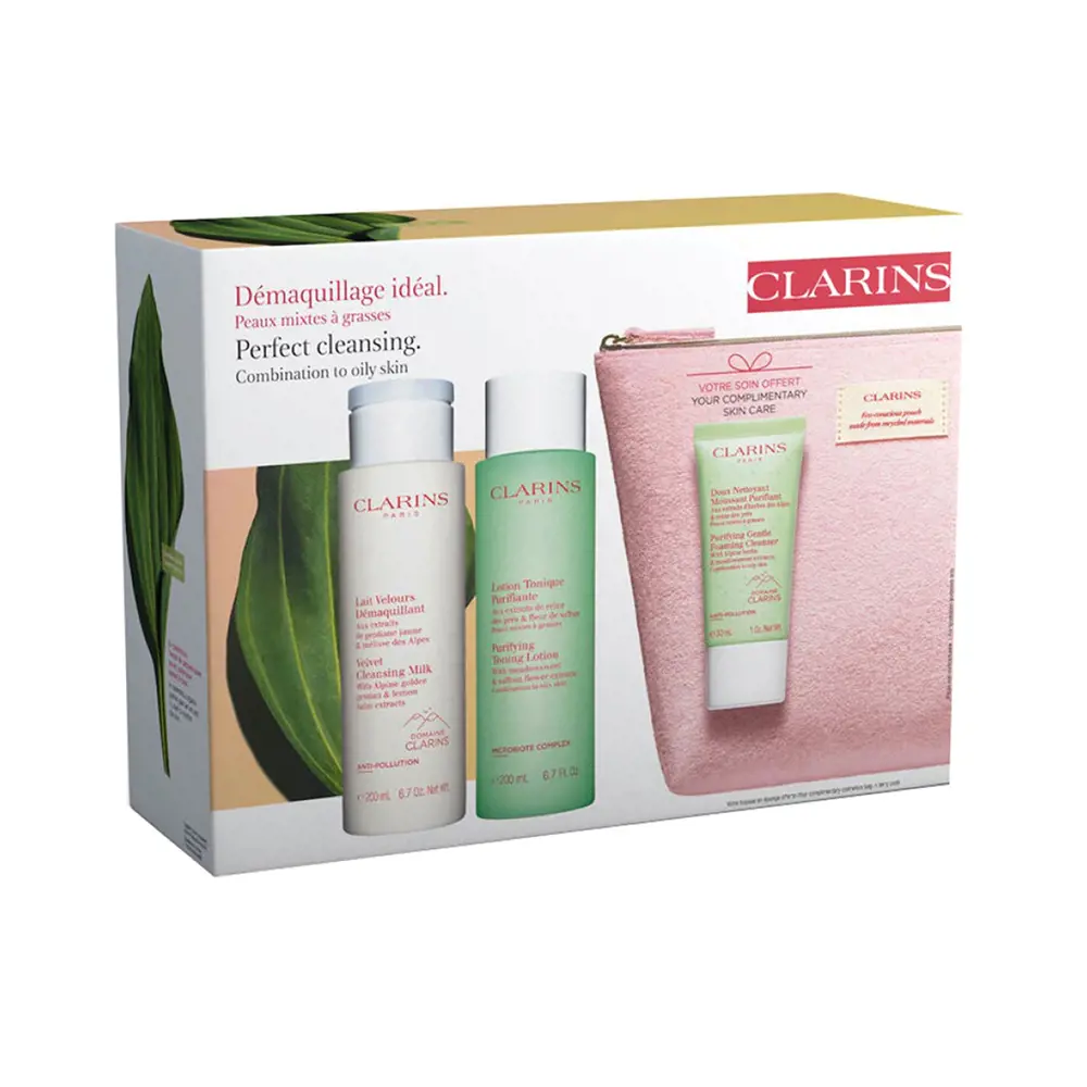 Nước tẩy trang Clarins Ideal Lot Makeup Démaquillage 10 clarins demaquillage ideal set