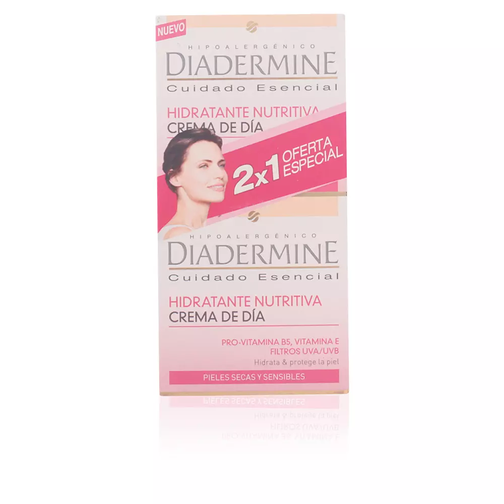 Kem dưỡng ẩm bổ sung dinh dưỡng Diadermine ban ngày 4 diadermine cuidado esencial pss set