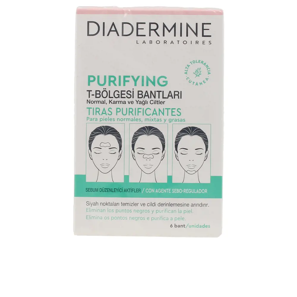 Diadermine Tiras Purificantes cho da thường và da hỗn hợp 6 diadermine tiras purificantes piel normal