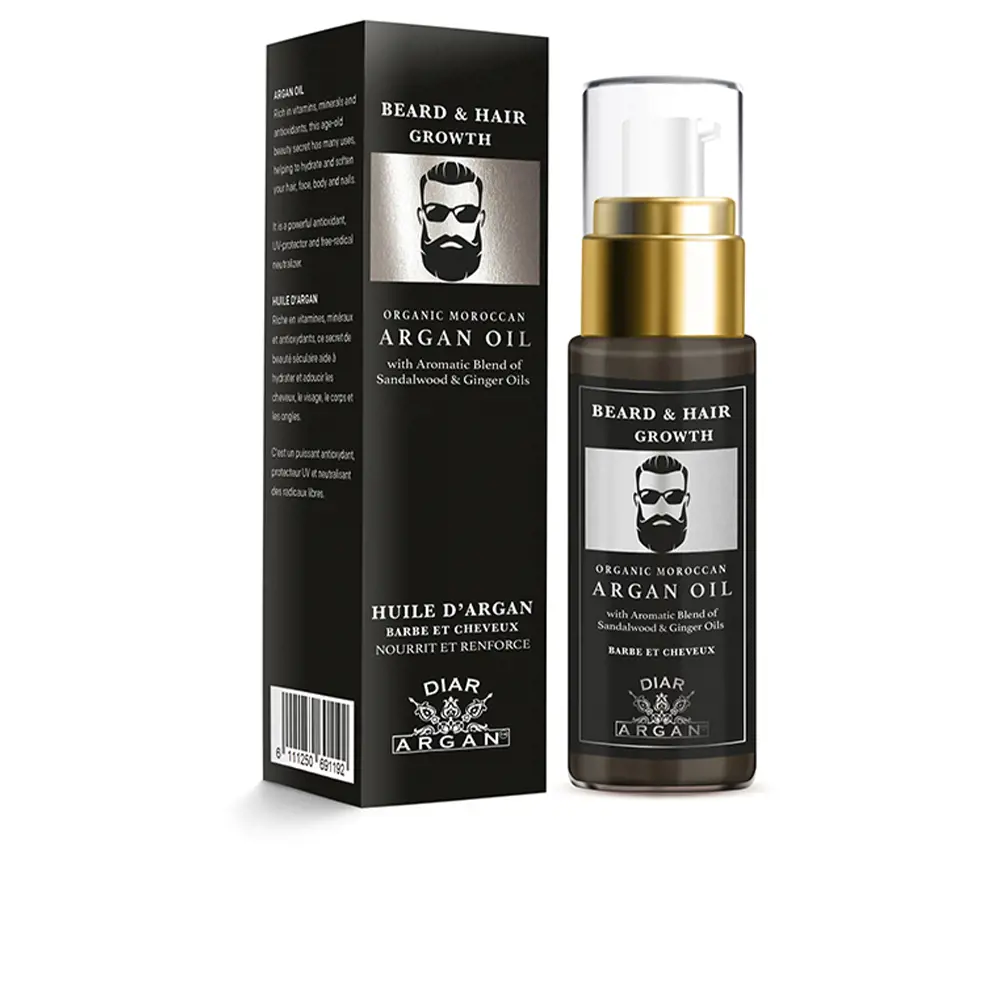 Serum Tăng Cường Tóc và Râu Diar Argan với Dầu Argan Tinh Khiết 6 diar argan serum fortalecedor barba y cabello con argan puro sandalo y jengibre