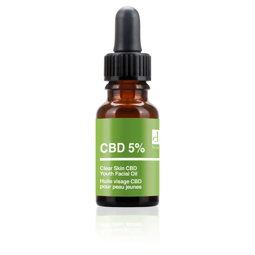 Tinh dầu trẻ hóa da mặt trong suốt 5% CBD Dr. Botanicals 10 dr. botanicals cbd 5 clear skin youth facial oil