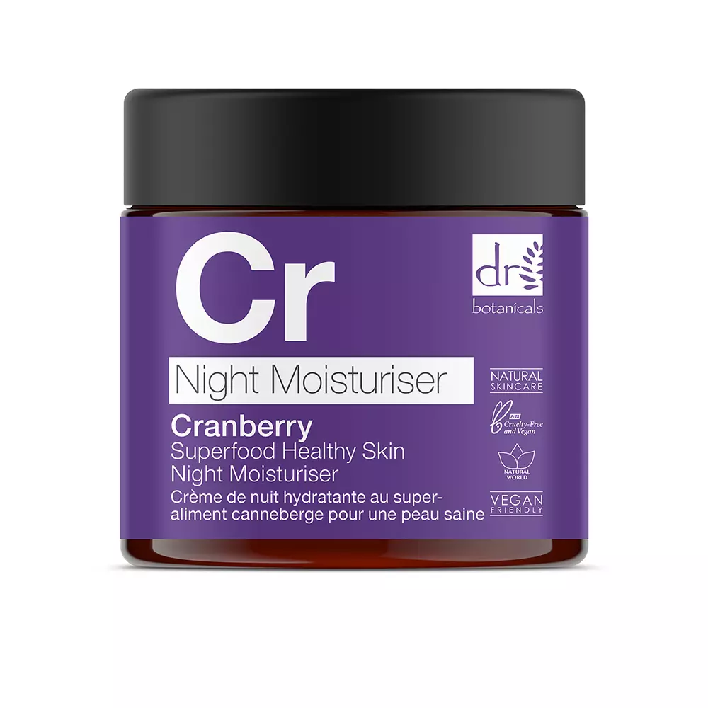 Kem Dưỡng Da Ban Đêm Siêu Thực Phẩm Cranberry Dr. Botanicals 8 dr. botanicals cranberry superfood healthy skin night moisturiser