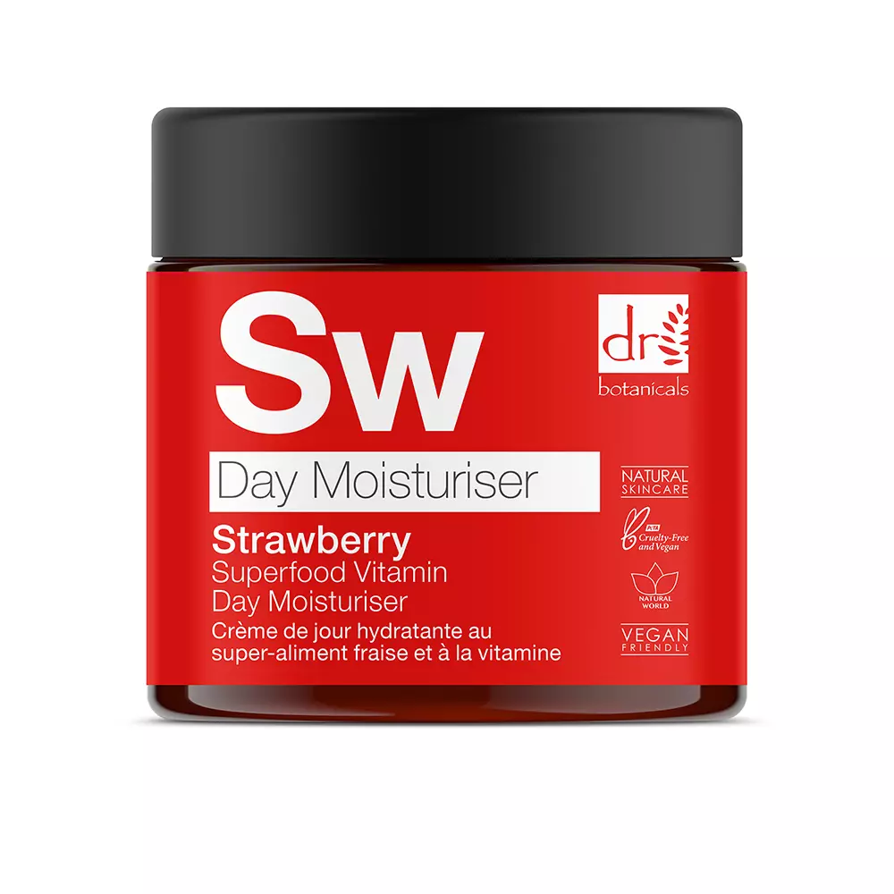 Kem Dưỡng Ẩm Vitamin C Superfood Dâu Tây Dr. Botanicals 10 dr. botanicals strawberry superfood vitamin c day moisturiser