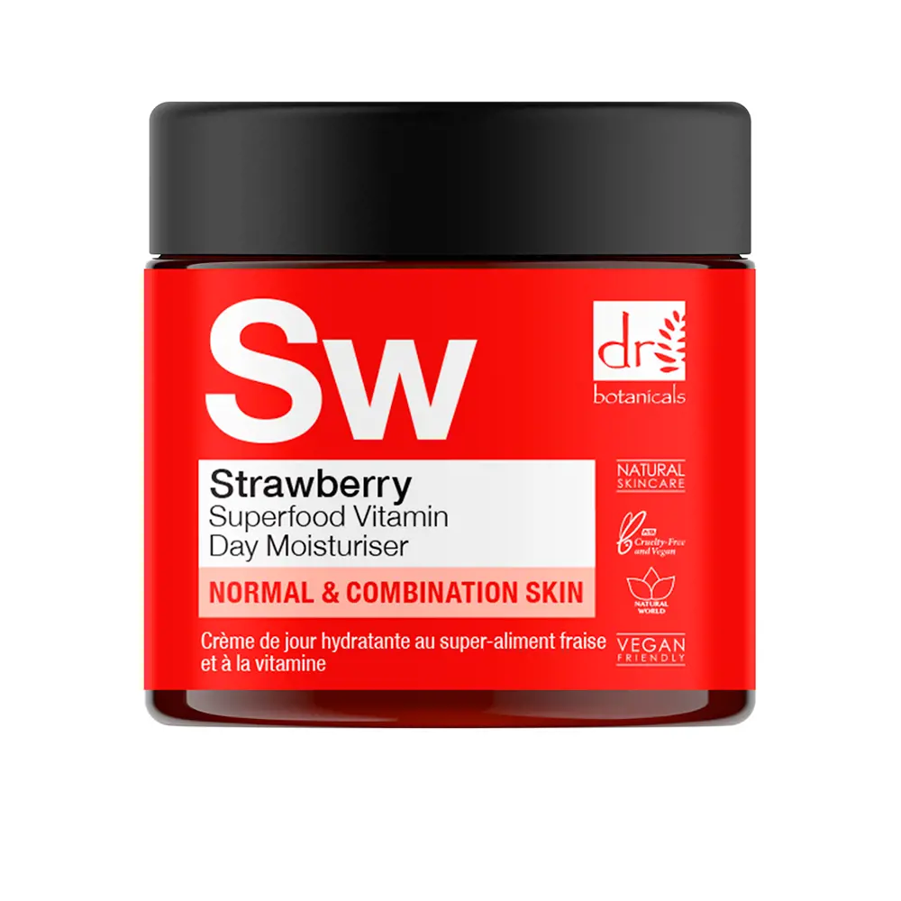 Kem dưỡng ẩm vitamin ban ngày siêu thực phẩm dâu tây Dr. Botanicals 10 dr. botanicals strawberry superfood vitamin day moisturiser
