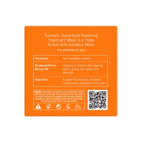 Mặt nạ Dr. Botanicals TUMERIC SUPERFOOD restoring treatment mask