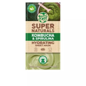 Mặt nạ Earth Kiss SUPER NATURALS kombucha & spirulina clay sheet mask