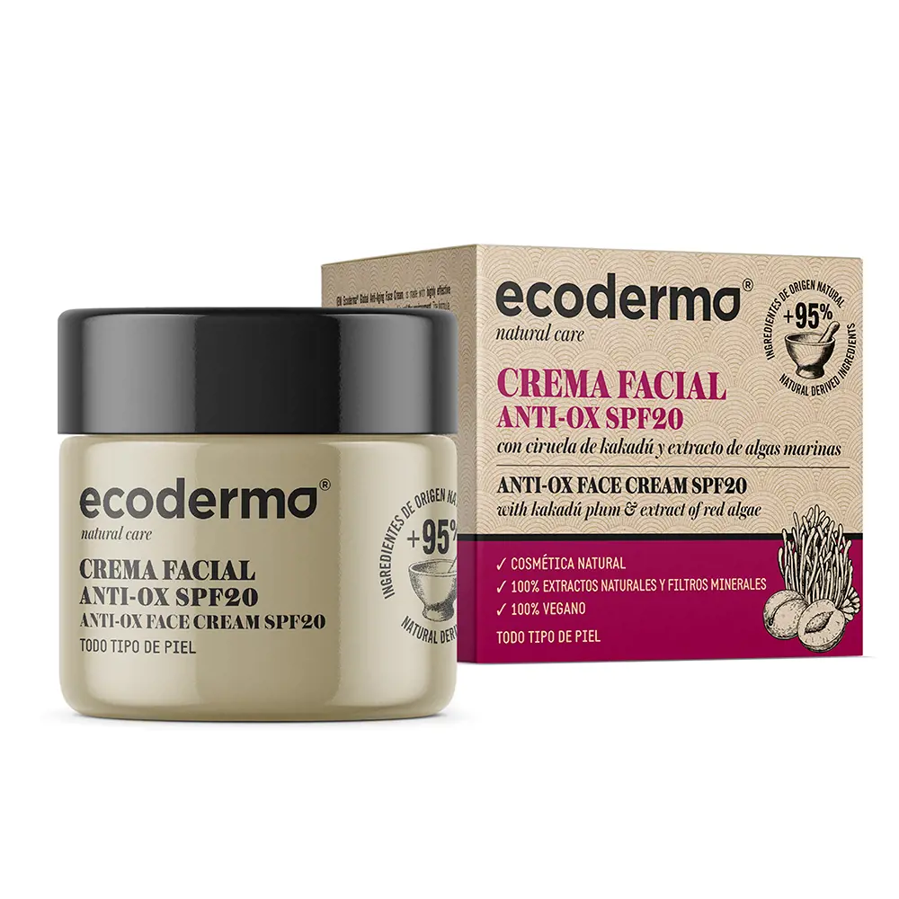 Kem dưỡng da mặt chống oxi hóa Ecoderma SPF20 6 ecoderma crema facial anti ox spf20