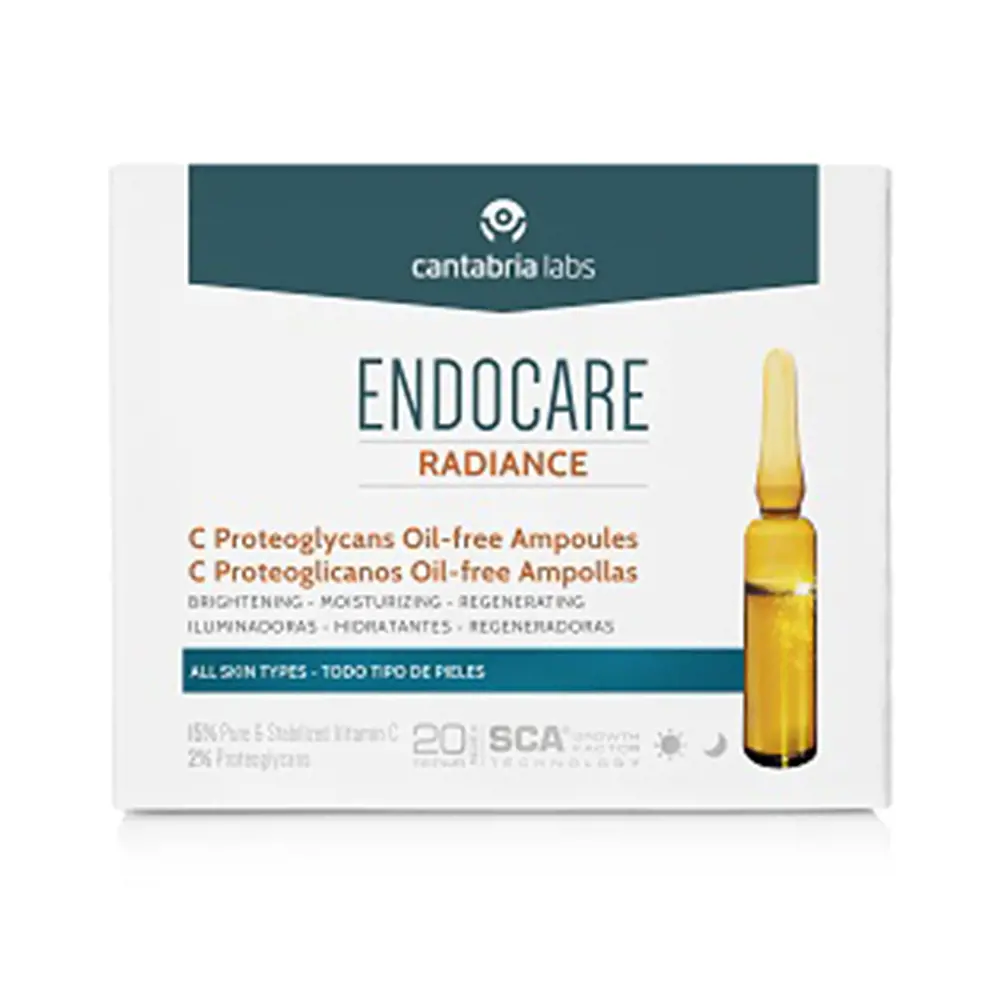 Ampoules Endocare RADIANCE PROTEOGLICANOS không dầu 1 Kem dưỡng ẩm chống lão hóa và điều trị chống nhăn Endocare RADIANCE PROTEOGLICANOS oil-free ampollas