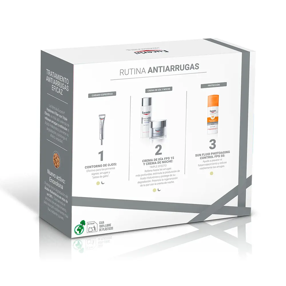 Kem dưỡng Eucerin Hyaluron Filler Dành cho Da Normal và Da Hỗn Hợp 2 HYALURON FILLER DÍA PIEL NORMAL/MIXTA SET Bộ chăm sóc da chính hãng Eucerin