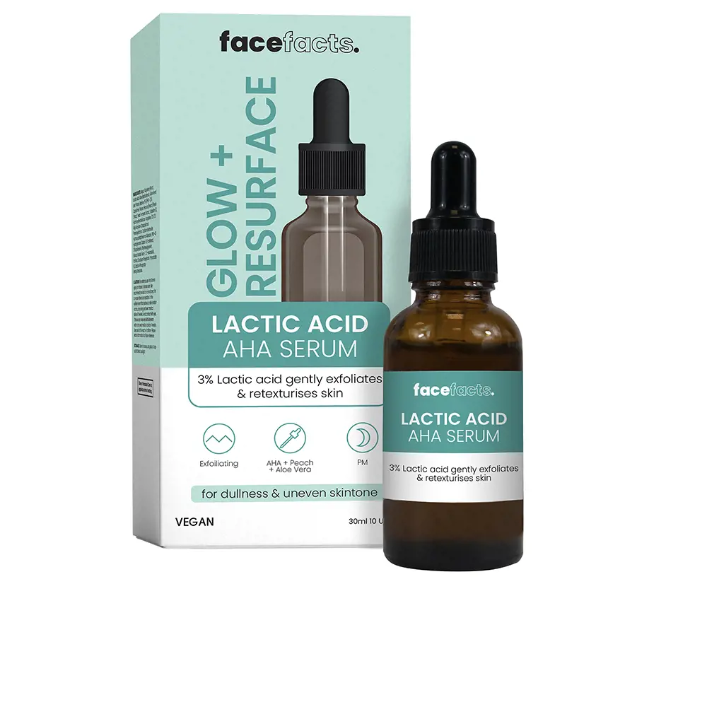 Serum tái tạo da AHA lactic acid Face Facts GLOW+ 4 face facts glow resurface lactic acid aha serum