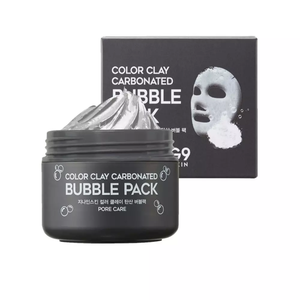 Mặt nạ bọt G9 Skin BUBBLE PACK màu đất sét than hoạt tính 6 g9 skin bubble pack color clay carbonated mask