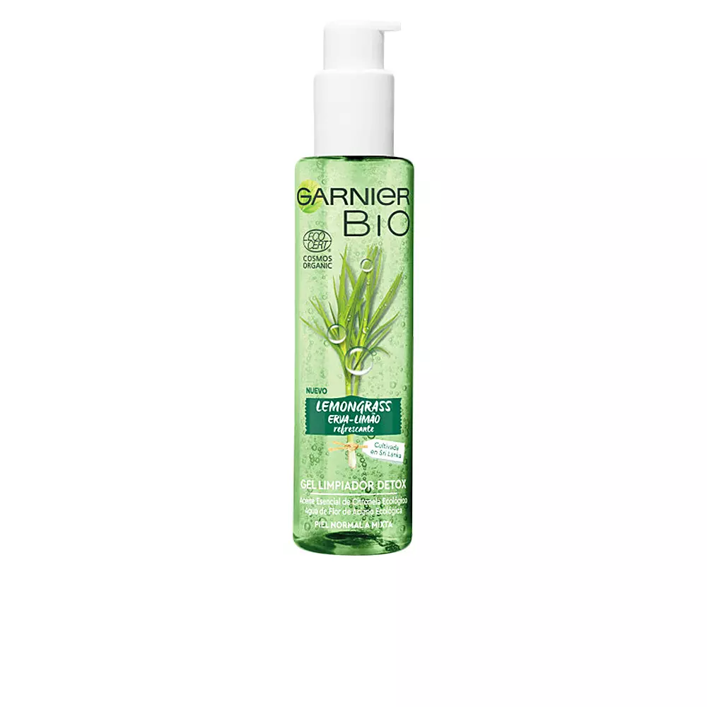 Gel rửa mặt chanh sả Garnier BIO ECOCERT 6 garnier bio ecocert lemongrass gel limpiador