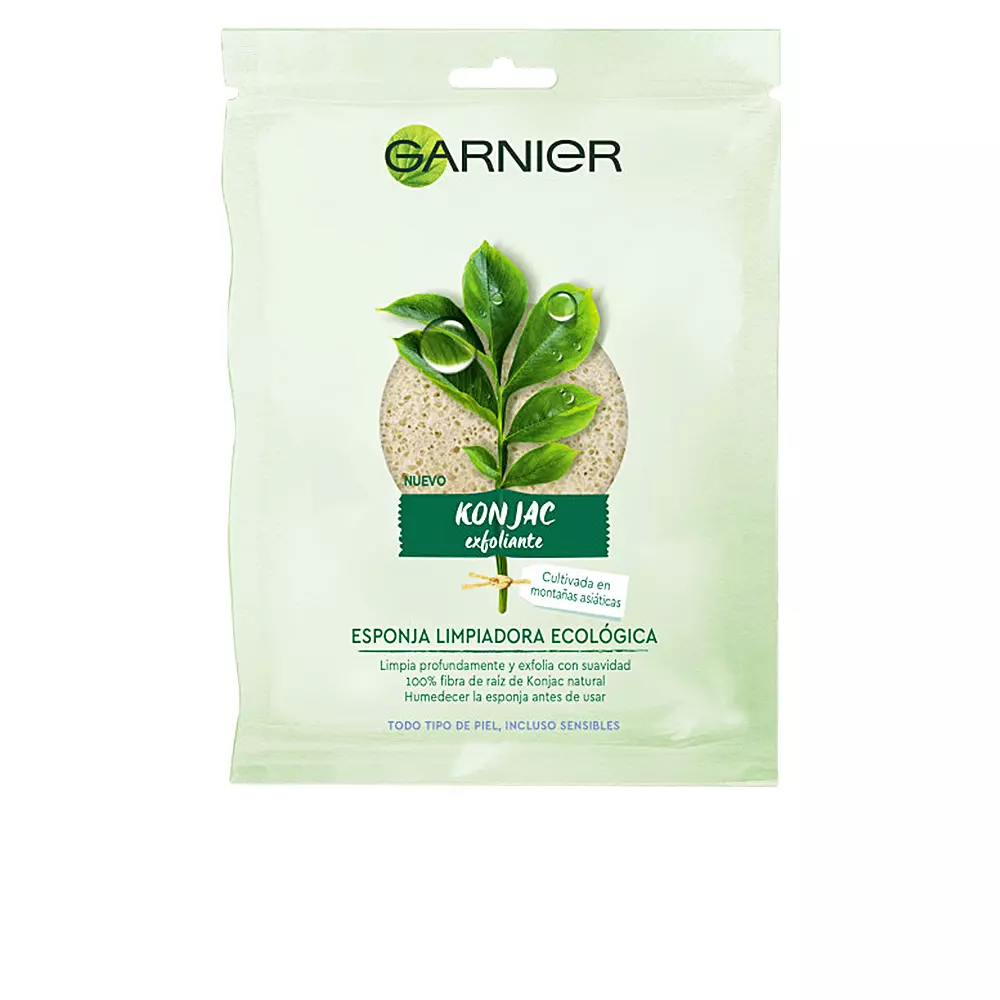Sponge Rửa Mặt Garnier BIO KONJAC Tẩy Tế Bào Chết Sinh Thái 12 garnier bio konjac esponja exfoliante limpiadora ecologica