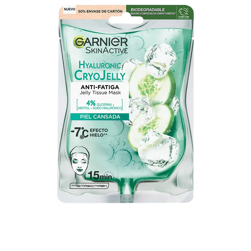 Mặt nạ dưỡng ẩm Garnier HYALURONIC CRYOJELLY chống mệt mỏi 6 garnier invati thickening conditioner