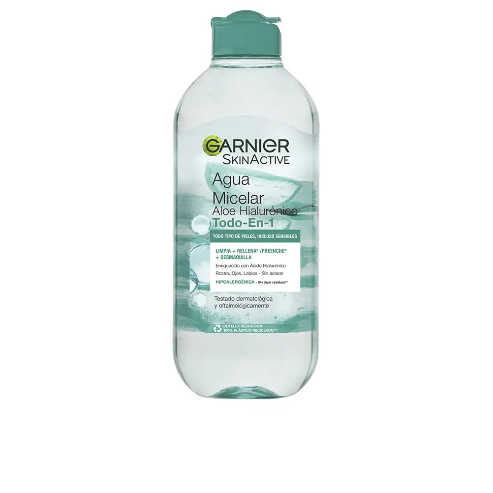 Nước tẩy trang Garnier SKINACTIVE ALOE HIALURÓNICO 3 trong 1 10 garnier skinactive agua micelar aloe hialuronico todo en 1