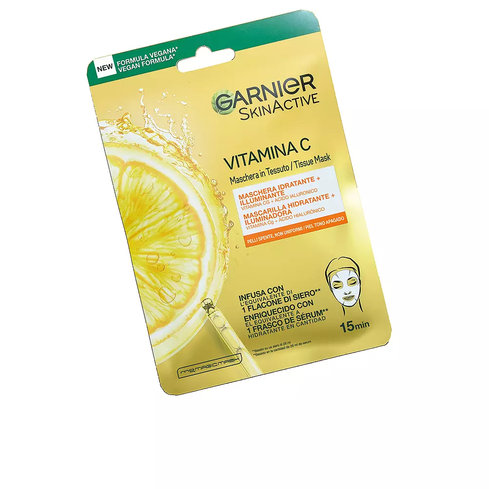 Mặt nạ giấy Garnier SKINACTIVE VITAMIN C 6 garnier skinactive vitamina c tissue mask