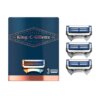 Bộ cạo râu Gillette GILLETTE KING neck razor blades x 3 cartridges