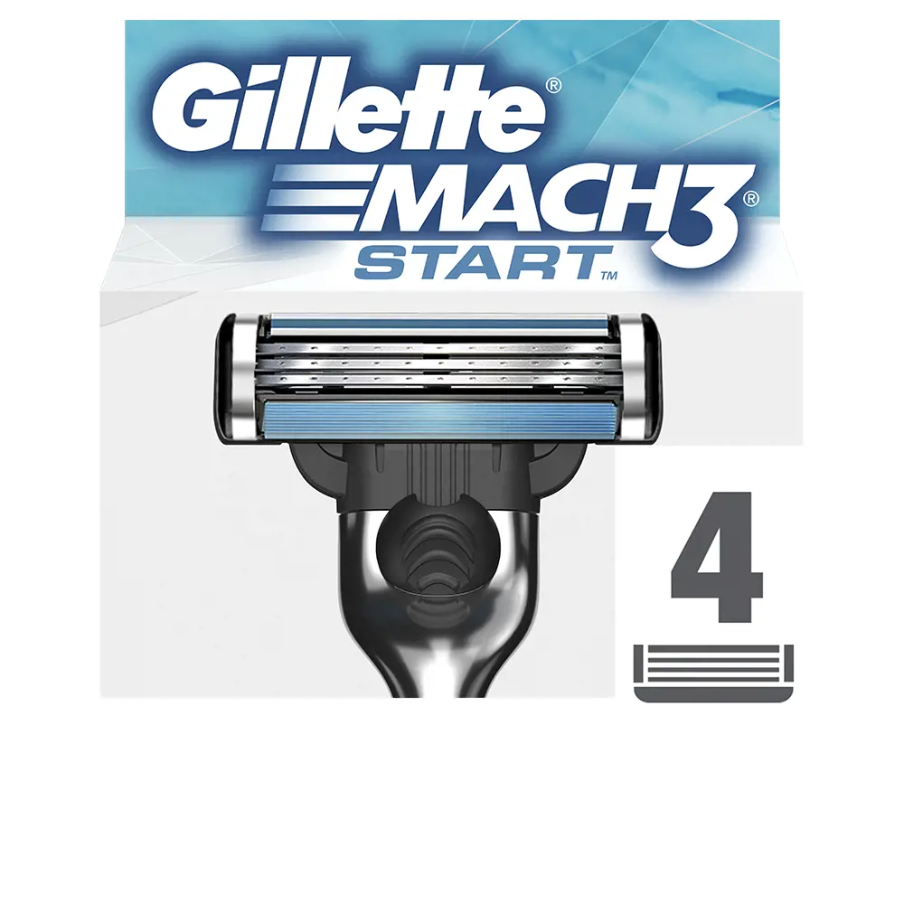 Máy cạo râu Gillette MACH 3 START và 4 lưỡi dao thay thế 6 gillette mach 3 start cargador 4 recambios