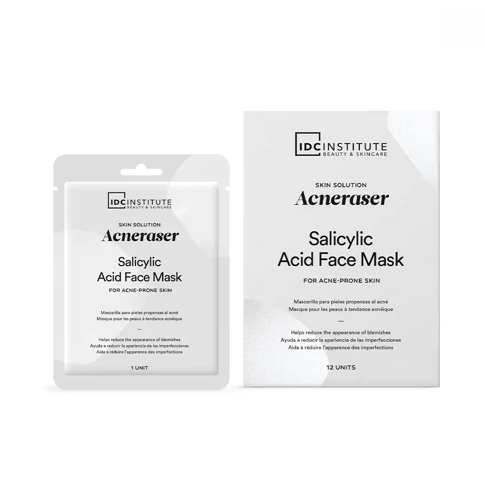 Mặt nạ trị mụn acneraser chứa salicylic acid của Idc Institute 6 idc institute skin solution acneraser salicylic acid face mask