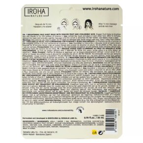 NATURE MASK dragon fruit + hyaluronic acid Mặt nạ chính hãng Iroha Nature