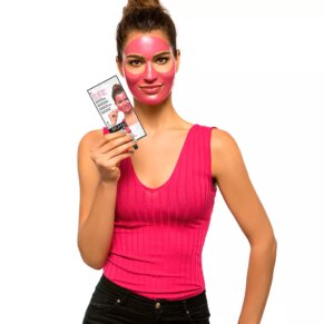 Iroha Nature PEEL OFF MASK pink sapphire pore minimizer Kem điều trị mụn trứng cá & loại bỏ đầu đen