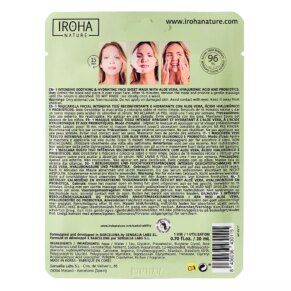 TISSUE MASK moisturizing aloe + hyaluronic acid Kem dưỡng ẩm da mặt chính hãng Iroha Nature