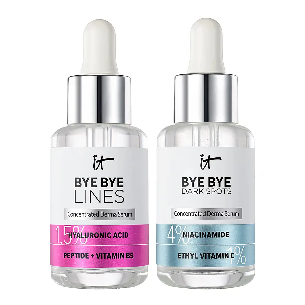 Bộ Serum Giải Pháp Đẹp Đến Từng Chi Tiết IT Cosmetics 2 BEAUTIFUL TOGETHER SERUMS SOLUTIONS SET Kem điều trị mụn trứng cá & loại bỏ đầu đen chính hãng IT Cosmetics