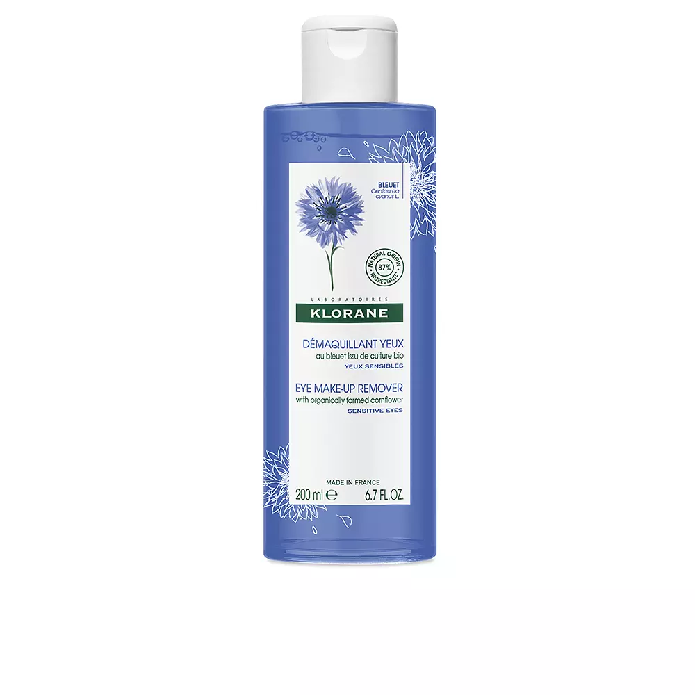 Nước tẩy trang mắt Klorane chiết xuất hoa nhài hữu cơ 6 klorane eye make up remover with organically farmed cornflower