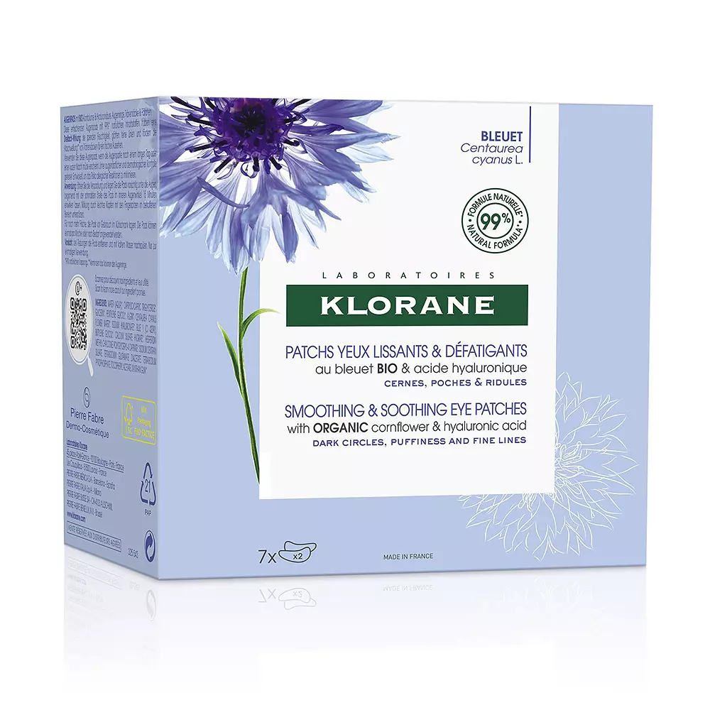 Klorane Miếng Dán Làm Dịu và Thư Giãn với Hoa Ngô 6 klorane smoothing and relaxing patches with soothing cornflower